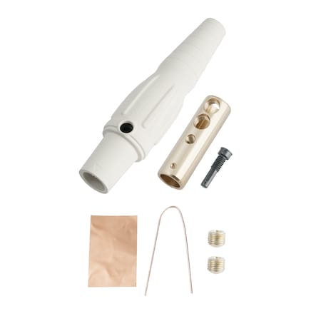 Marinco Cls20Fb-B Cls Inline Single Pin (400A/ 600V) No 2-2/0 Awg Fem-Wht (B) CLS20FB-B